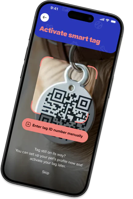 Activating a smart tag in the identi app